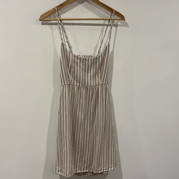 Altered state farms, open back stripped mini dress size small - Picture 1 of 8